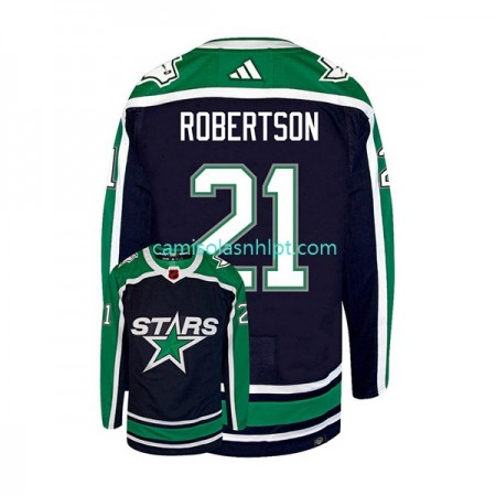 Camiseta Dallas Stars JASON ROBERTSON 21 Adidas 2022-2023 Reverse Retro Preto Authentic - Homem